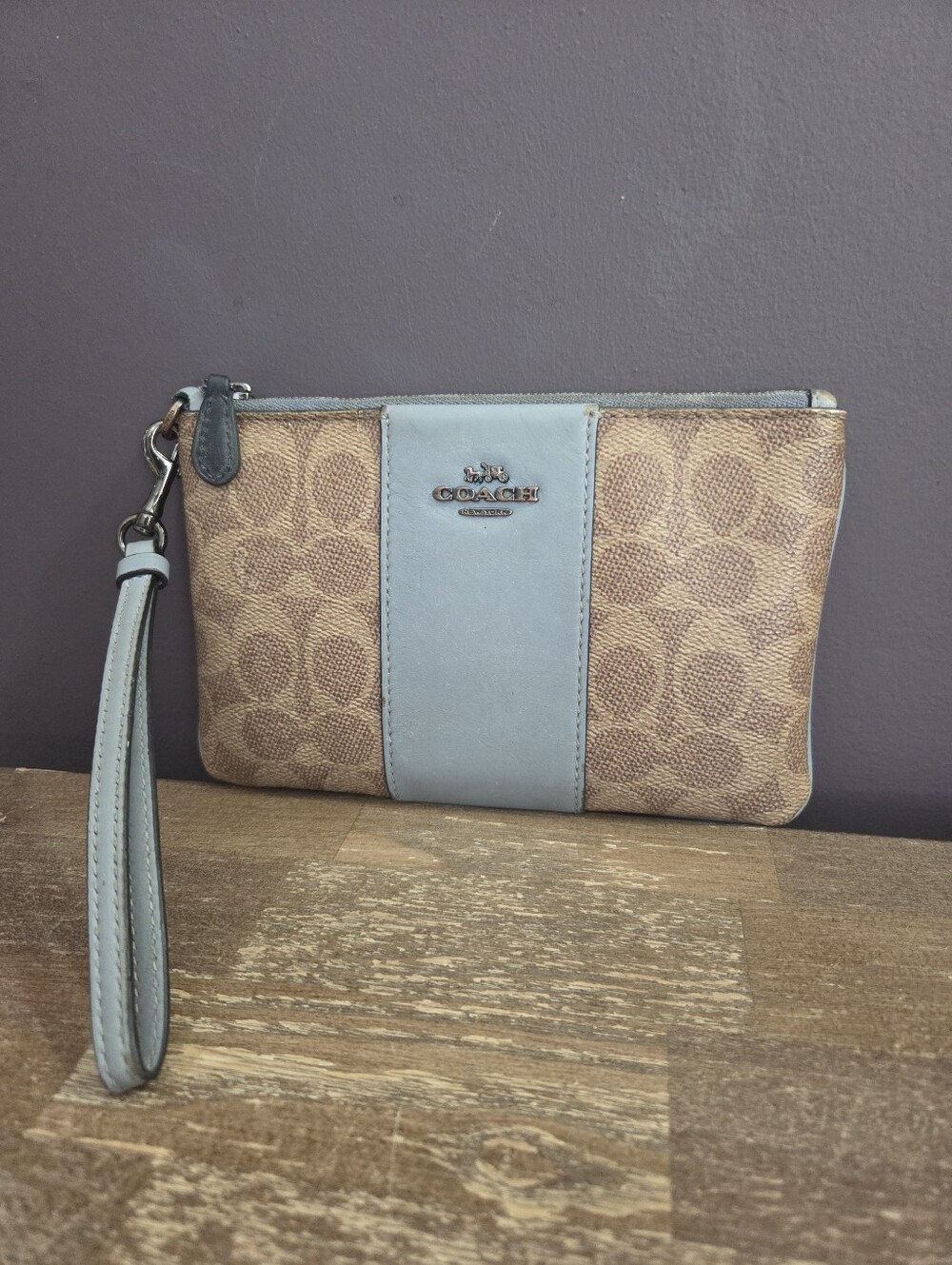 Coach Signature Large Wristlet
